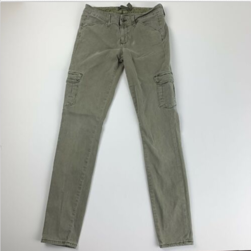 Paige Gray Green Jeans Womens 28 Curson Cargo READ